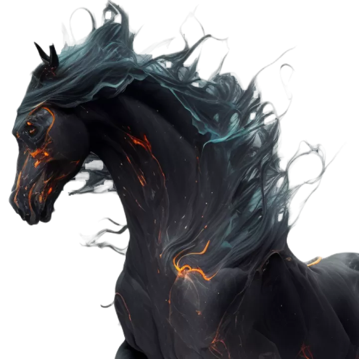 Destrier noir