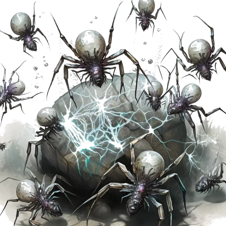 Nuée d'araignées venimeuses