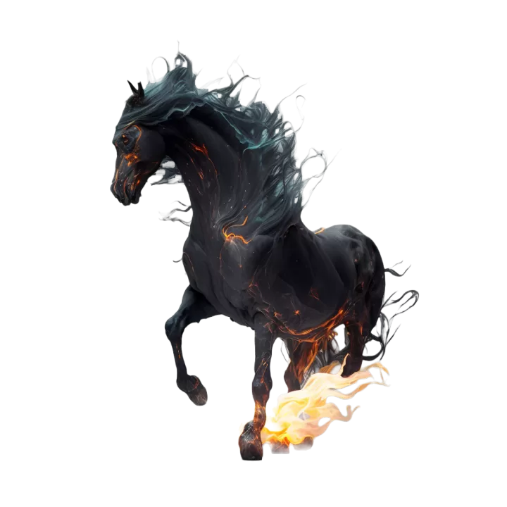 Destrier noir
