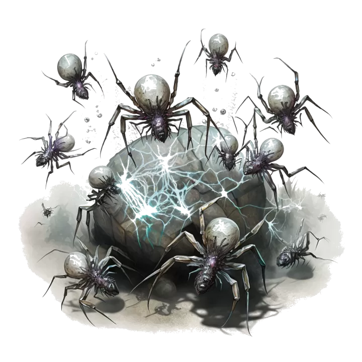 Nuée d'araignées venimeuses